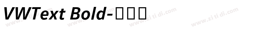 VWText Bold字体转换